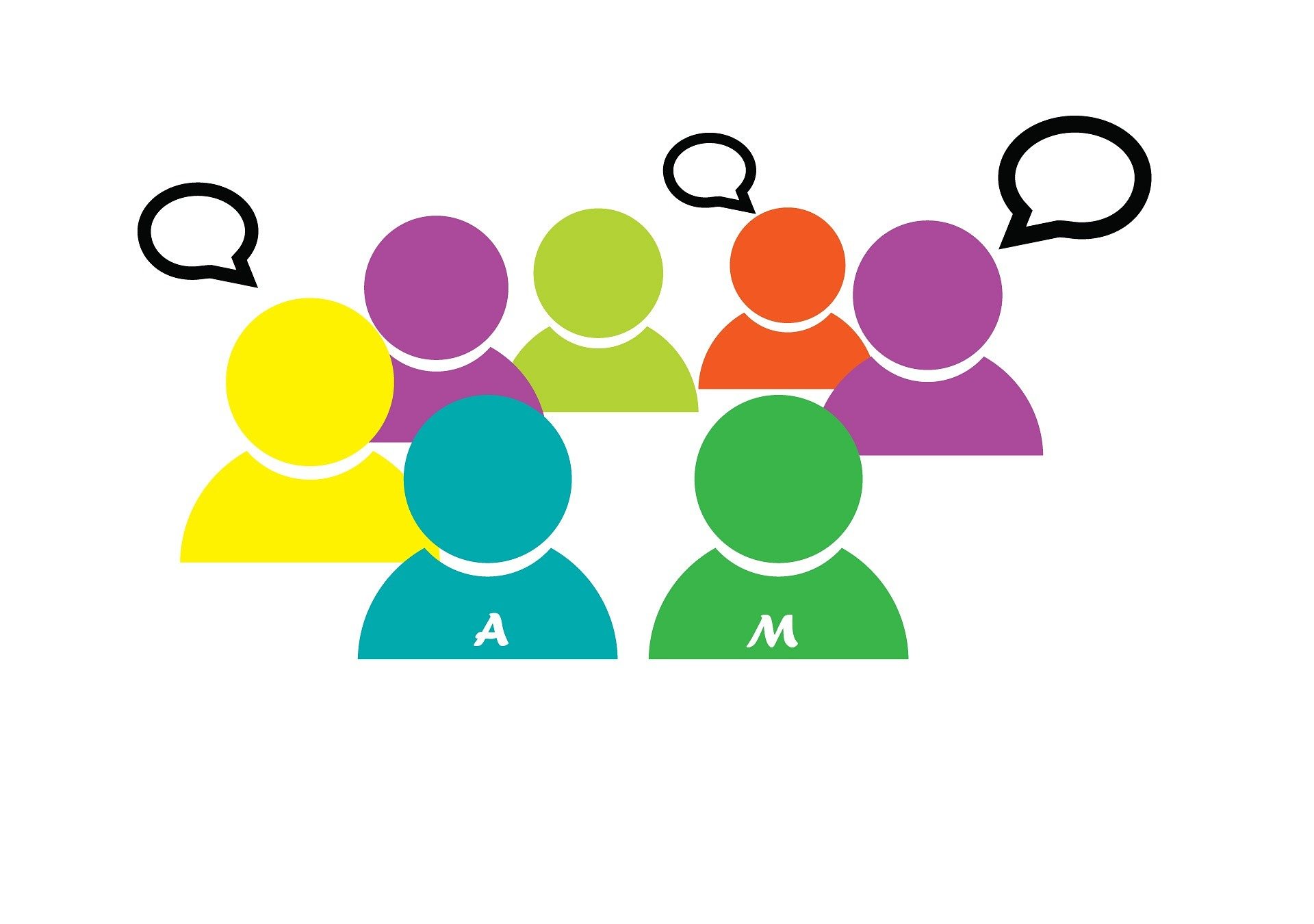 Personen diskutieren in einem Forum